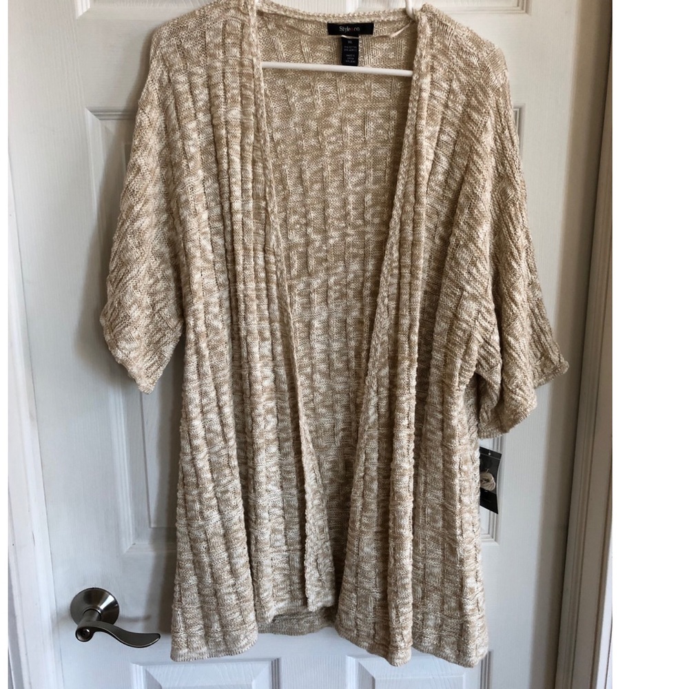 Style &Co open front cardigan
